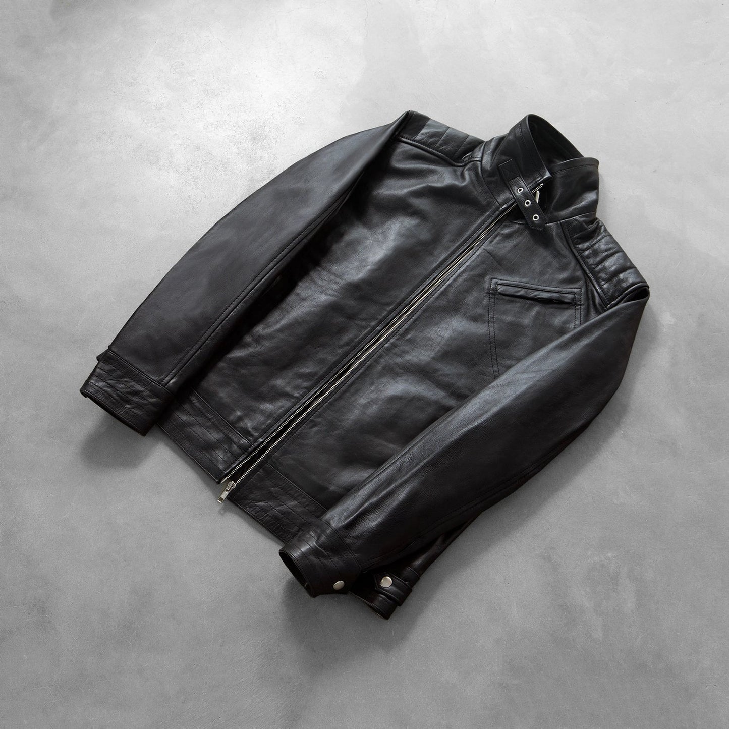 Men's Legacy Black Leather Biker Jacket – The Jacket Maker