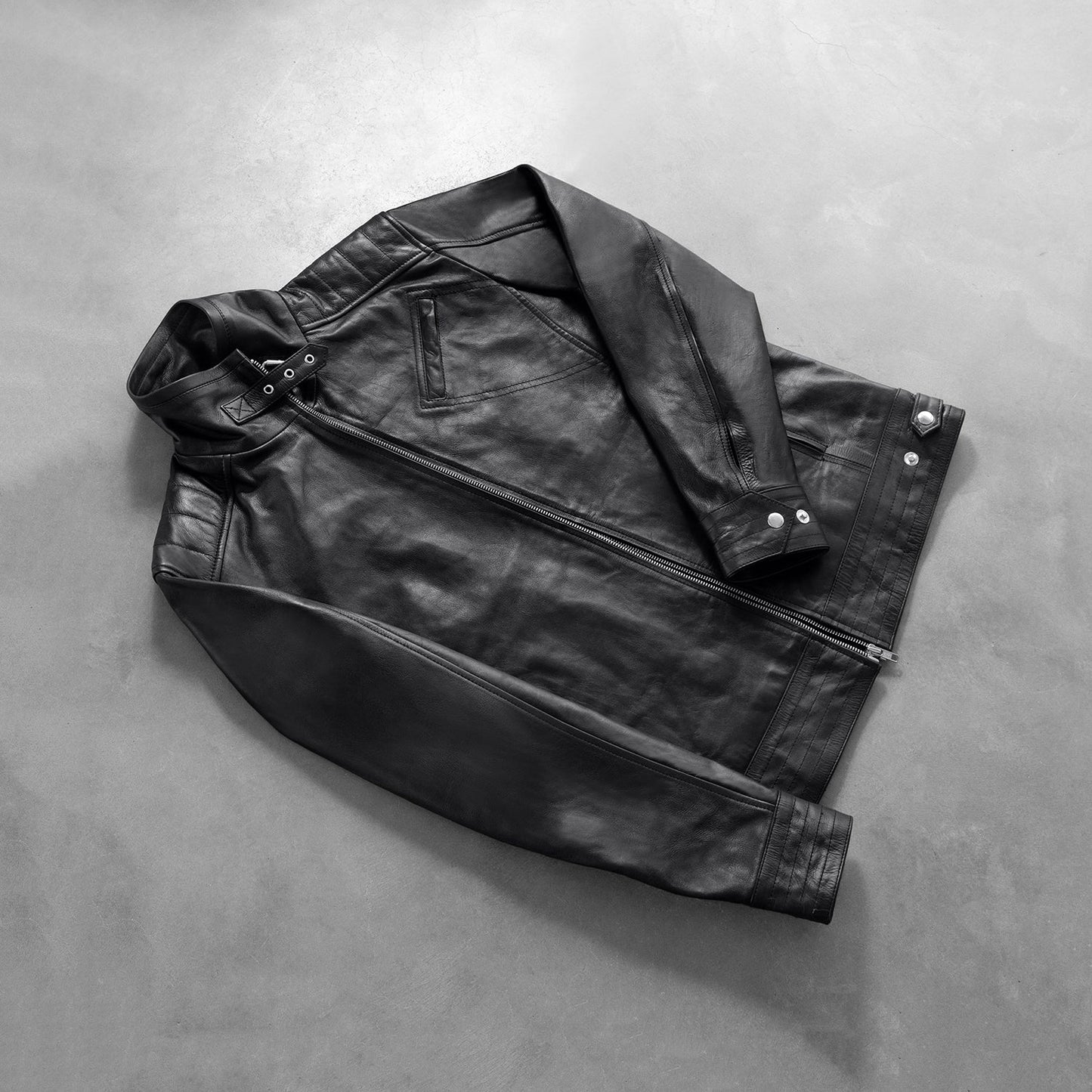 Men's Legacy Black Leather Biker Jacket – The Jacket Maker