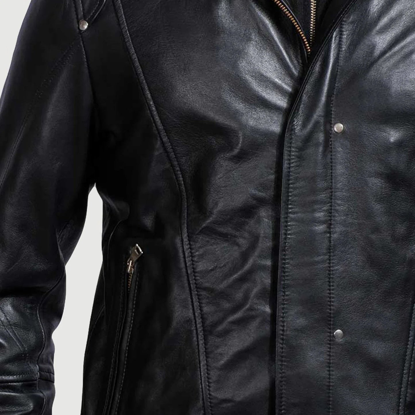 Men's Highschool Black Leather Jacket – The Jacket Maker