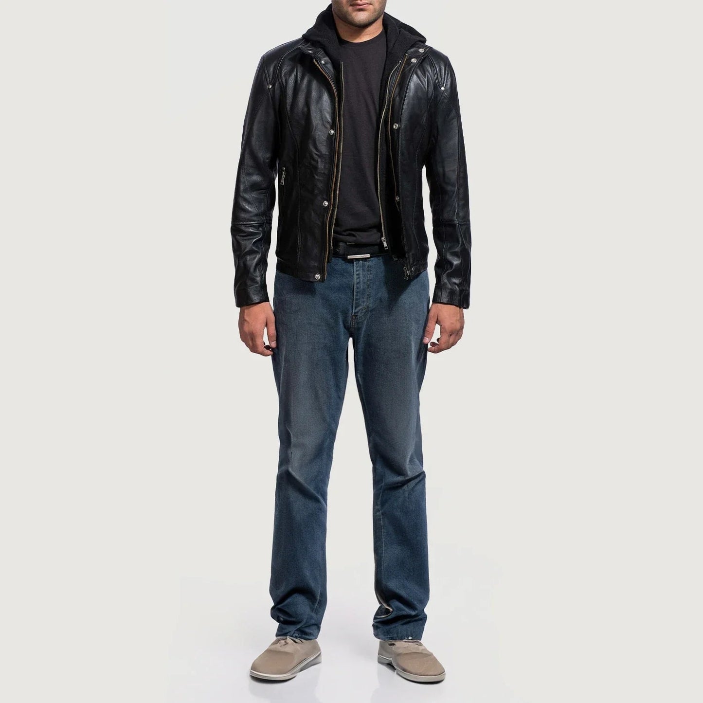 Men's Highschool Black Leather Jacket – The Jacket Maker