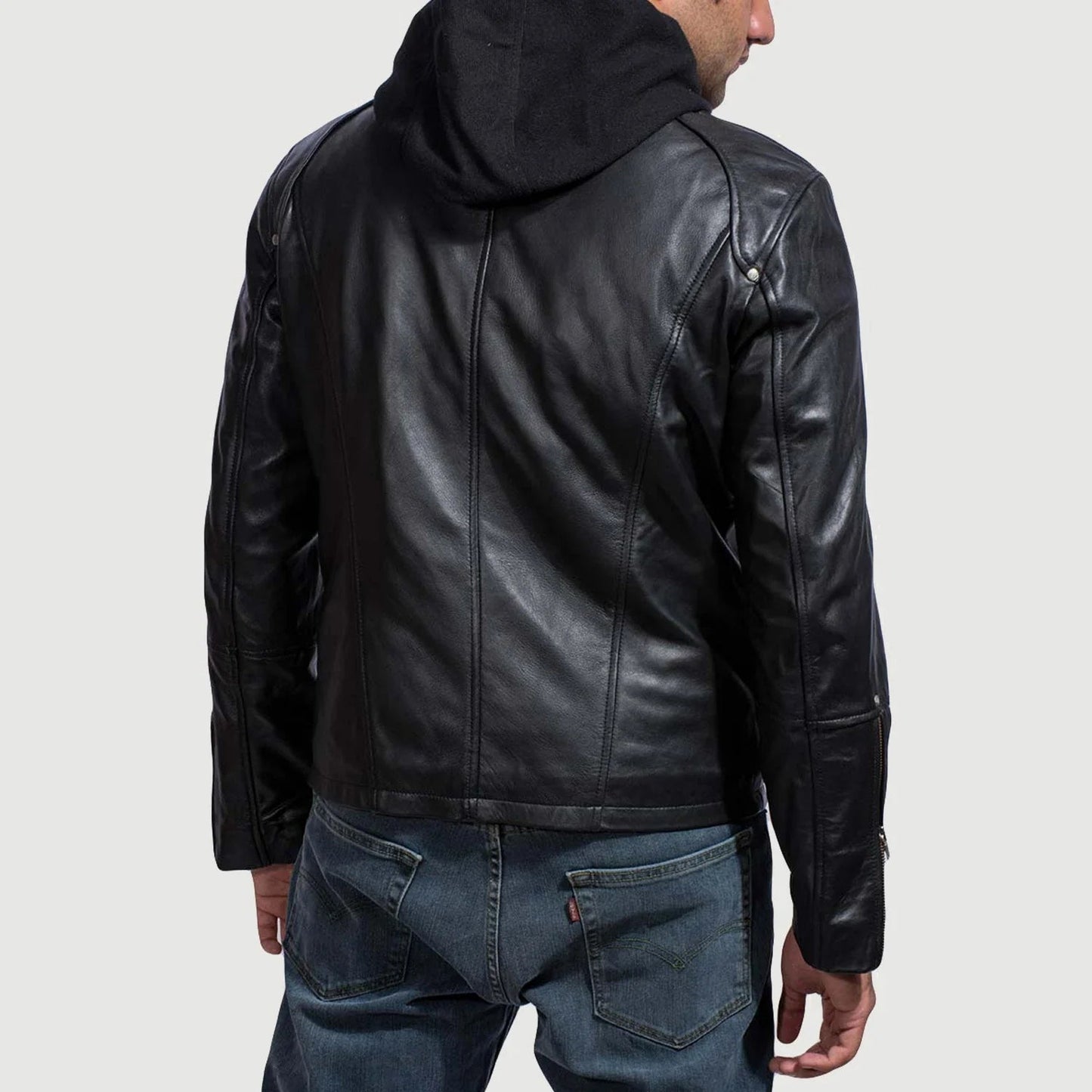 Men's Highschool Black Leather Jacket – The Jacket Maker