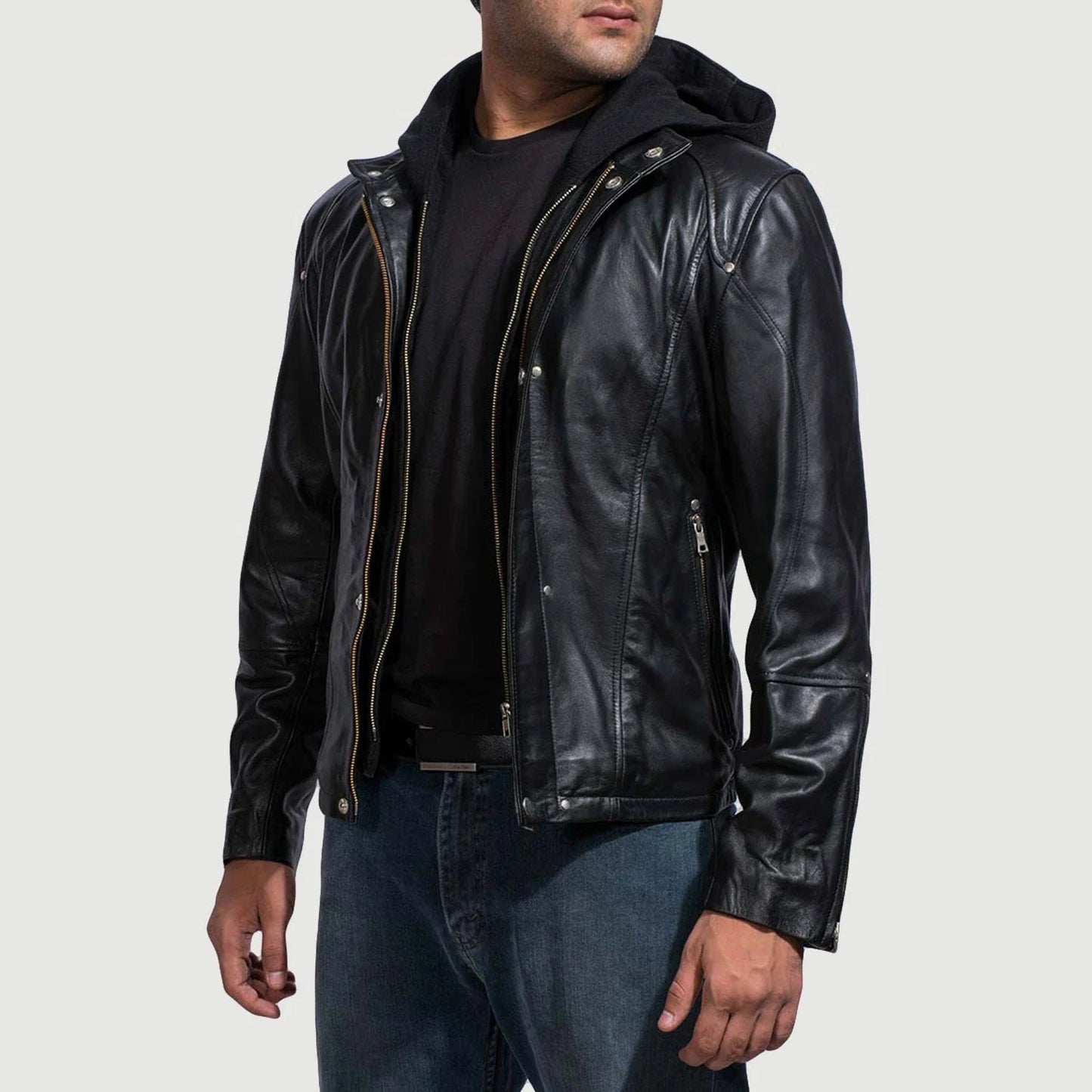 Men's Highschool Black Leather Jacket – The Jacket Maker