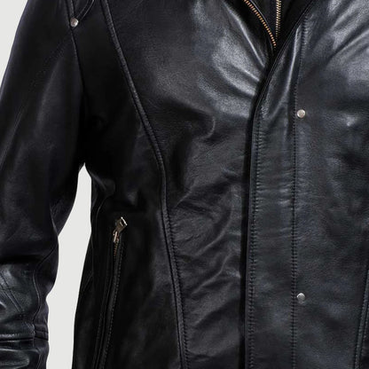Men's Highschool Black Leather Jacket – The Jacket Maker