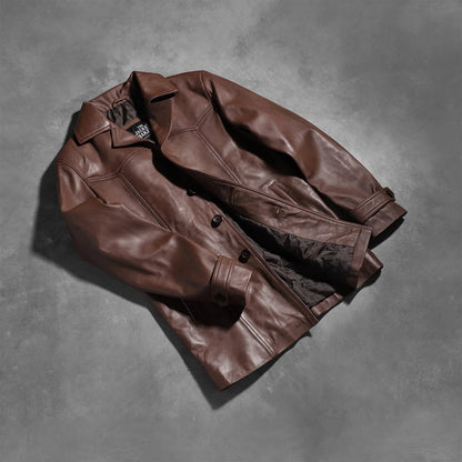Men's Vincent Alley Brown Leather Jacket – The Jacket Maker