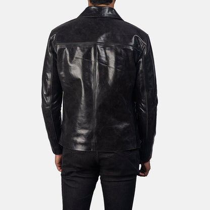 Men's Mystical Black Leather Jacket – The Jacket Maker